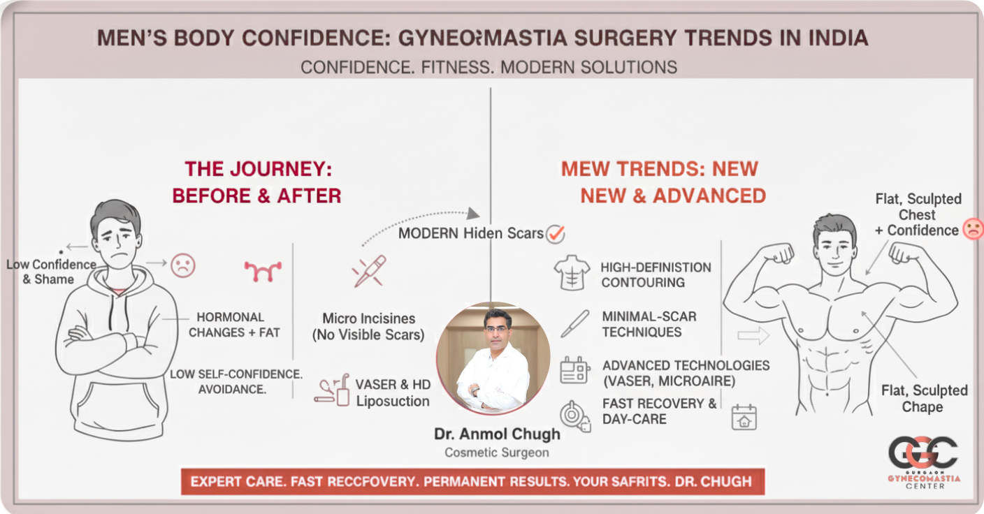 Men’s Body Confidence: Gynecomastia Surgery Trends in India