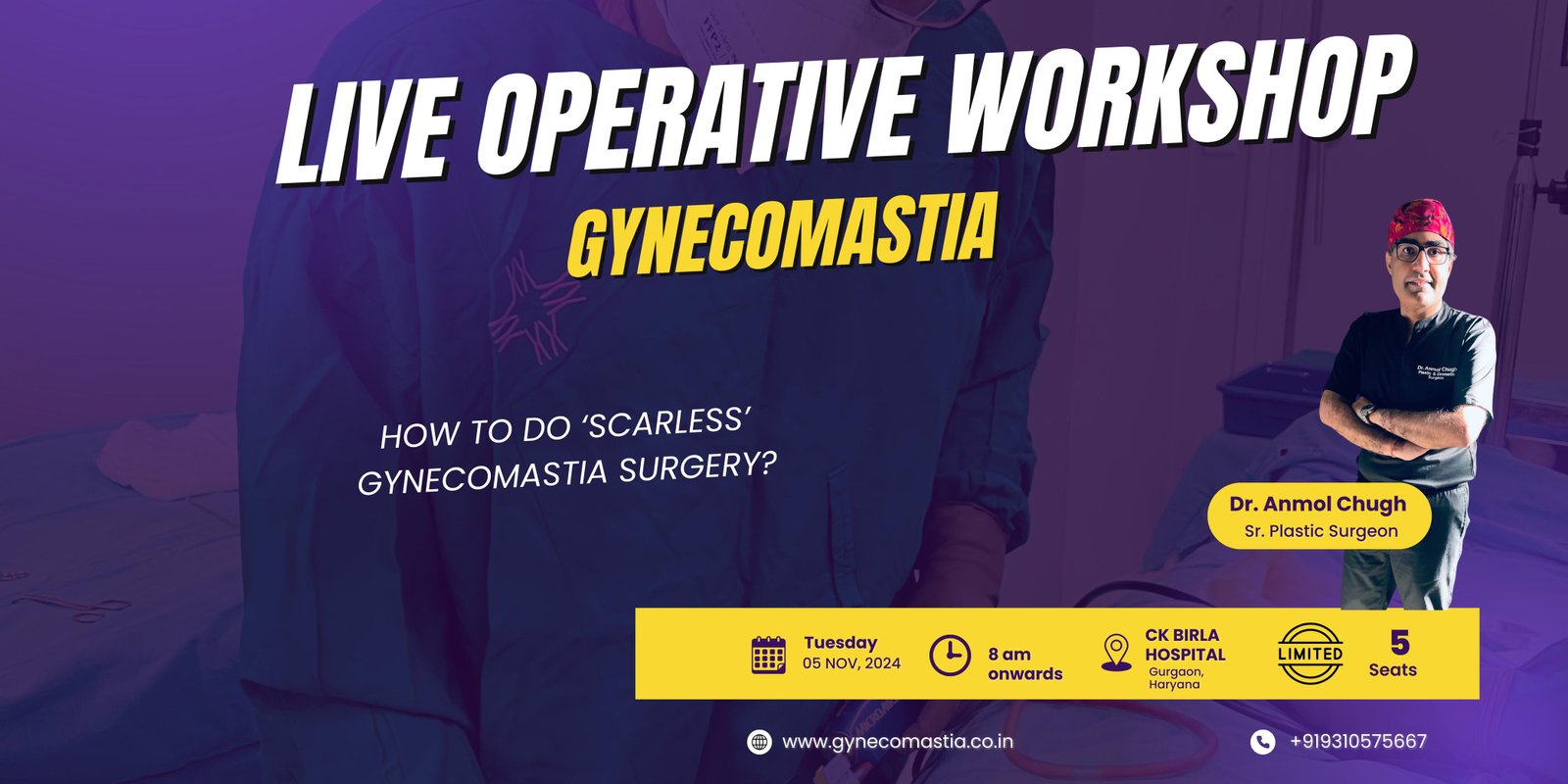 Gurgaon Gynecomastia Center Banner